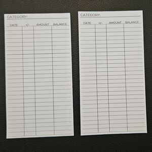 A7 Cash Envelope Trackers | 6 ct.